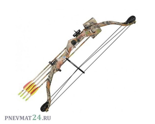 Детский блочный лук Man Kung MK-CB010, 11 кг, 84 см (камуфляж)